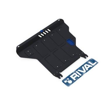 Защита картера + КПП Rival сталь 2 мм для Volkswagen Polo, V - 1.4; 1.6; МКПП 1994-2001