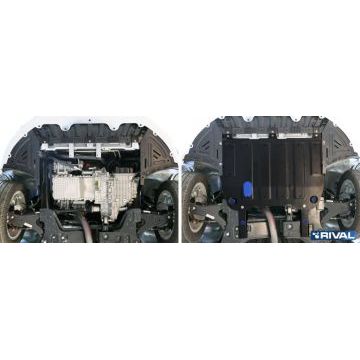 Защита картера и КПП Rival для 1,6 сталь 2 мм для Chery Arrizo 7 2014-