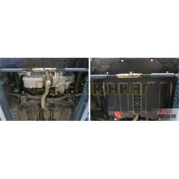 Защита картера и КПП Автоброня для 1,5 сталь 2 мм для Chery Bonus 3 2014-2017