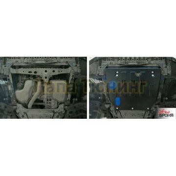 Защита картера + КПП сталь АвтоБроня для Toyota Alphard, V - 3.5 2015-2017/Toyota Alphard, V - 3.5 2017-/Toyota Alphard, V - 3.5 2008-2015