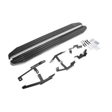 Пороги алюминиевые Rival Premium для Chery Tiggo 2 2017-