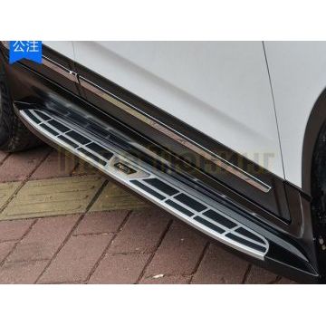 Пороги алюминиевые с накладкой черного цвета OEM Tuning для Chery Tiggo 5 2014-