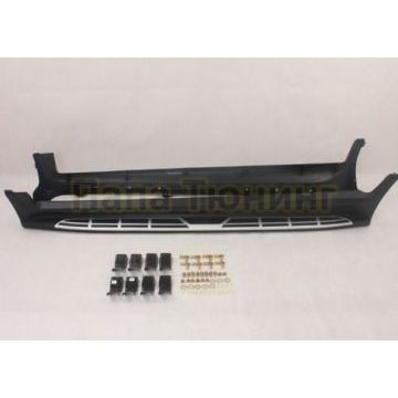 Пороги алюминиевые с накладкой черного цвета OEM Tuning для Chery Tiggo 5 2014-