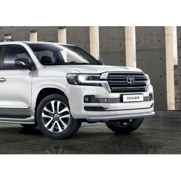 Защита переднего бампера 76 мм Rival для Toyota Land Cruiser 200 Excalibur 2017-