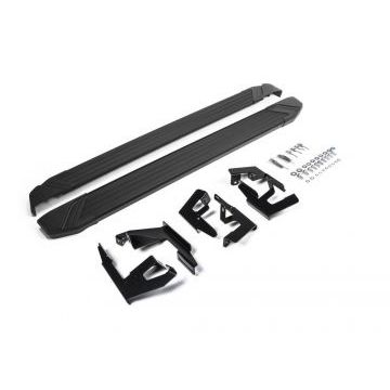 Пороги алюминиевые Rival Black Start для Chery Tiggo 3 2017-