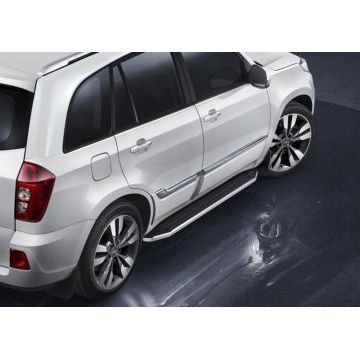 Пороги алюминиевые Rival Premium для Chery Tiggo 3 2017-