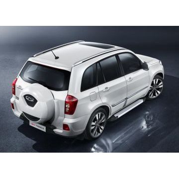 Пороги алюминиевые Rival Start для Chery Tiggo 3 2017-