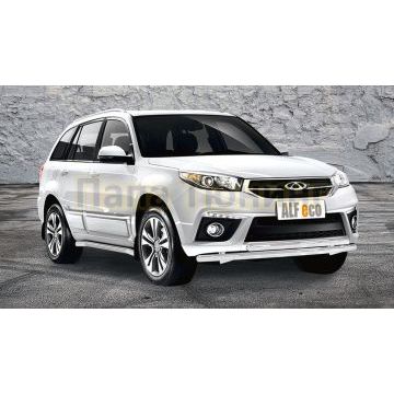 Защита передняя двойная 50-50 мм ALFeco для Chery Tiggo 3 2017-