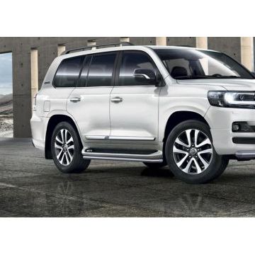Защита штатных порогов 42 мм Rival для Toyota Land Cruiser 200 Excalibur 2017-