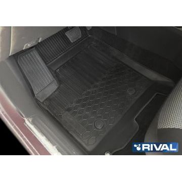 Коврики салона Rival полиуретан 5 штук на седан и хетчбек для Chevrolet Aveo/Ravon Nexia R3 2003-