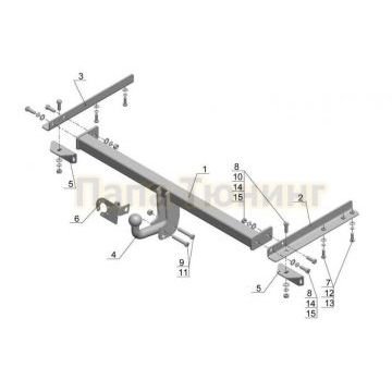 Фаркоп Avtos для Chevrolet Aveo 2012-2015
