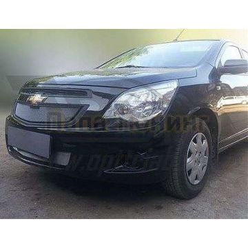 Защита радиатора хром верхняя РусСталь для Chevrolet Cobalt 2013-2016