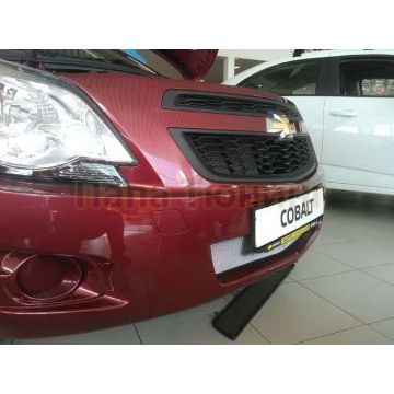 Защита радиатора хром нижняя РусСталь для Chevrolet Cobalt 2013-2016