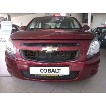 Защита радиатора черная нижняя РусСталь для Chevrolet Cobalt 2013-2016