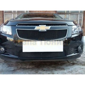 Защита радиатора черная нижняя РусСталь для Chevrolet Cruze 2009-2012