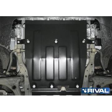 Защита картера и КПП Rival для 2,0TDI МКПП сталь 2 мм на передний привод для Volkswagen Crafter 2017-2019