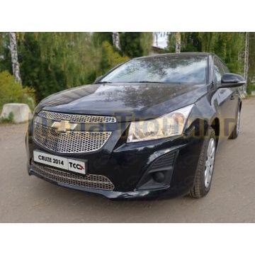 Накладка решётки радиатора нижняя лист ТСС для Chevrolet Cruze 2012-2015