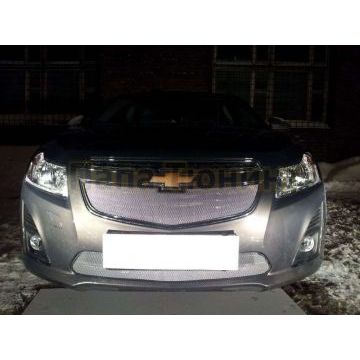 Защита радиатора хром нижняя РусСталь для Chevrolet Cruze 2012-2015
