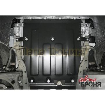 Защита картера + КПП АвтоБРОНЯ сталь 2 мм для Volkswagen Crafter, V - 2.0TDI(140л.с.); V - 2.0TDI(177л.с.); МКПП; передний привод 2016-/Man TGE 3.180, V - 2.0TDI(177л.с.); МКПП; передний привод 2017-