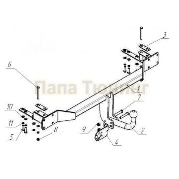 Фаркоп Avtos для Chevrolet Lacetti 2005-2013