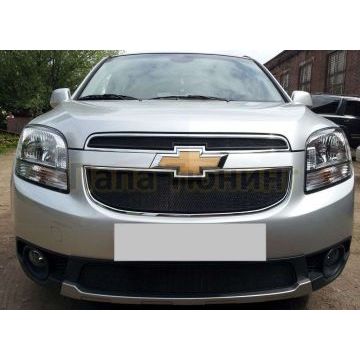 Защита радиатора черная средняя РусСталь для Chevrolet Orlando 2011-2015 Защита радиатора черная средняя РусСталь для Chevrolet Orlando 2011-2015