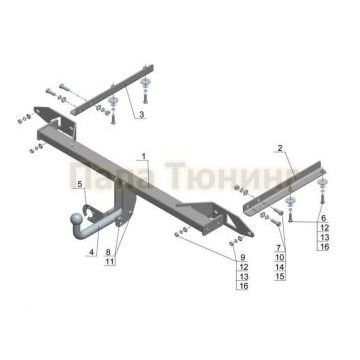 Фаркоп Avtos для Chevrolet Orlando 2011-2015