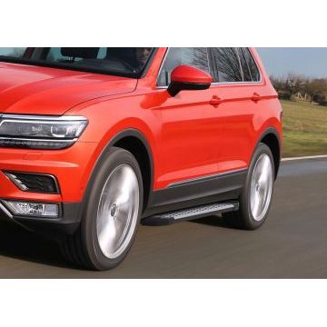 Пороги алюминиевые Rival BMW-Style для Volkswagen Tiguan 2016-