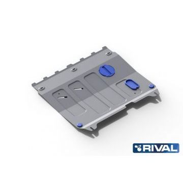 Защита картера и КПП Rival для 1,0 АКПП и 1,2 алюминий 4 мм для Chevrolet Spark/Ravon R2 2010-