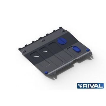 Защита картера + КПП Rival сталь 2 мм для Chevrolet Spark, V - 1.0; АКПП 2010-2016