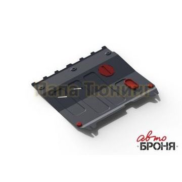 Защита картера + КПП сталь 2 мм АвтоБРОНЯ для Chevrolet Spark, V - 1.0; АКПП 2010-2016/Chevrolet Spark, V - 1.25; АКПП 2020-/Ravon R2, V - 1.2 2016-