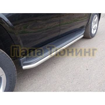 Защита штатных порогов 60 мм ТСС для Chevrolet Tahoe 2016- Защита штатных порогов 60 мм ТСС для Chevrolet Tahoe 2016-