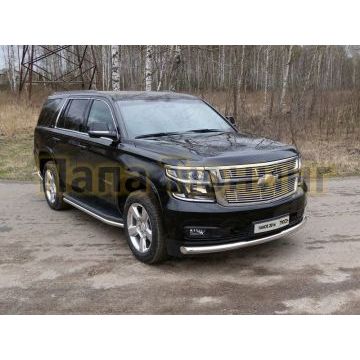 Защита переднего бампера 76 мм ТСС для Chevrolet Tahoe 2016-