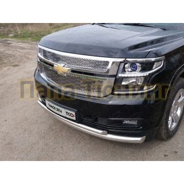 Накладка решётки радиатора верхняя лист ТСС для Chevrolet Tahoe 2016-