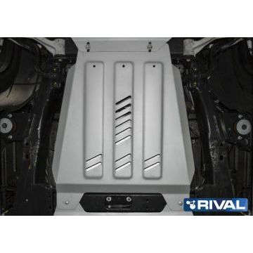 Защита КПП Rival алюминий 4 мм для Chevrolet Tahoe, V - 6.2 2014-