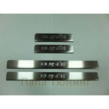 Накладки на дверные пороги 4 штуки Omsa_Line для Citroen C-Elisee 2013- Накладки на дверные пороги 4 штуки Omsa_Line для Citroen C-Elisee 2013-