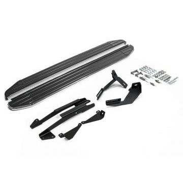 Пороги алюминиевые Rival Premium для Lada Vesta SW Cross 2017-