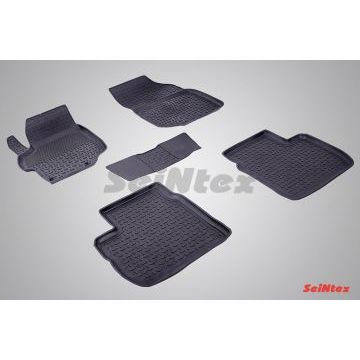 Коврики салона резиновые Seintex с бортиком для Citroen C-Elysee 2013-2019 Коврики салона резиновые Seintex с бортиком для Citroen C-Elysee 2013-2019