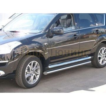 Пороги труба d57 вариант 1 РусСталь для Citroen C-Crosser 2007-2013 Пороги труба d57 вариант 1 РусСталь для Citroen C-Crosser 2007-2013