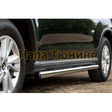 Пороги труба d76 вариант 2 РусСталь для Citroen C-Crosser 2007-2013