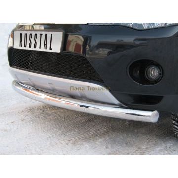 Защита переднего бампера d76 РусСталь для Citroen C-Crosser 2007-2013 Защита переднего бампера d76 РусСталь для Citroen C-Crosser 2007-2013