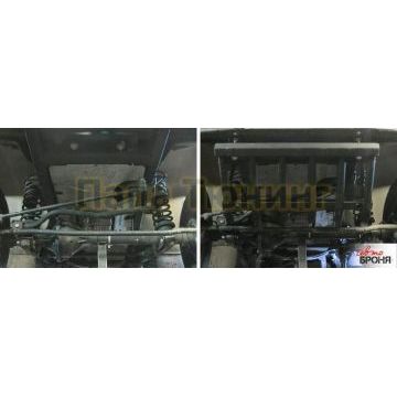 Защита рулевых тяг из трубы сталь 2 мм АвтоБРОНЯ для UAZ Hunter, V - все 2009-