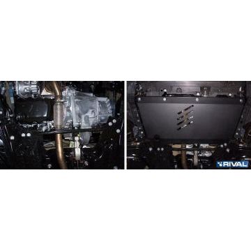 Защита картера + КПП Rival сталь 2 мм для Peugeot 207, V - все 2006-2013