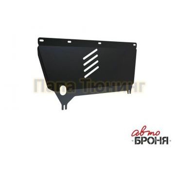 Защита картера + КПП сталь 2 мм АвтоБРОНЯ для Citroen C3 Picasso, V - 1.4; 1.6 2009-2012/Peugeot 207, V - все 2006-2013