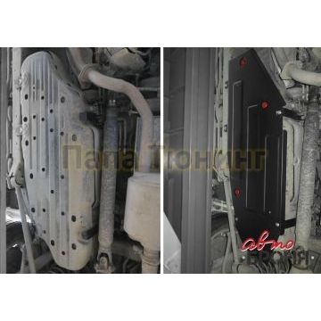 Защита топливного бака сталь 2 мм АвтоБРОНЯ для Lexus LX, V - 4,5d; 5.7 2015-/Lexus LX, V - 5.7 2012-2015/Toyota Land Cruiser 200, V - 4.5d; 4.6 2012-2015/Toyota Land Cruiser 200, V - 4.5d; 4.6 2015-2021