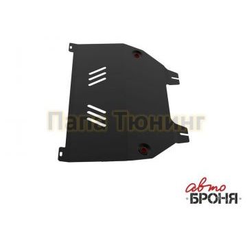 Защита картера + КПП сталь 2 мм АвтоБРОНЯ для Citroen C4, V - 1.6; 2.0 2006-2011/Citroen C4, V - 1.6; 2.0 2011-2016/Peugeot 308, V - 1.6 2008-2015/Peugeot 408, V - все 2012-