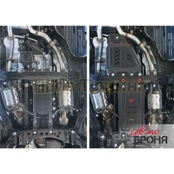 Защита КПП сталь 2 мм АвтоБРОНЯ для Lexus LX, V - 4,5d; 5.7 2015-/Lexus LX, V - 5.7 2008-2015/Toyota Land Cruiser 200, V - 4.5d; 4.6 2015-2021/Toyota Land Cruiser 200, V - 4.5d; 4.7 2007-2015