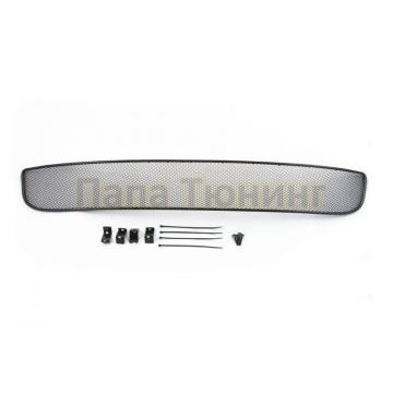 Защита радиатора Arbori черная сота 10 мм для авто без парктроника для Citroen C4 2011-