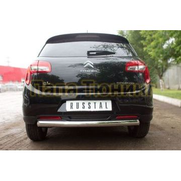 Защита заднего бампера d76 РусСталь для Citroen C4 Aircross 2012-2017