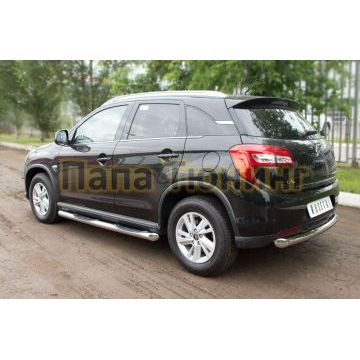 Защита заднего бампера d76 РусСталь для Citroen C4 Aircross 2012-2017