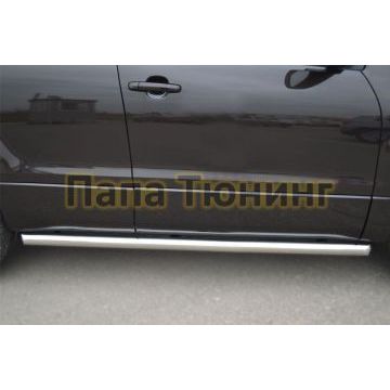 Пороги труба d57 вариант 1 РусСталь для Suzuki Grand Vitara 2012-2015